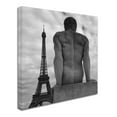 thumbnail image 3 of Trademark Fine Art "Eiffel and Man" Canvas Art by Moises Levy, 3 of 4