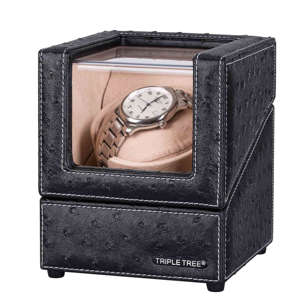 Triple Tree Single Watch Winder for Automatic Watches, with Super