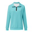thumbnail image 3 of CaiJunJia Womens Oversized Half Zip Sweatshirts 2024 Fall Long Sleeve Soft Pullover Hoodies, 3 of 6