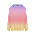 thumbnail image 4 of MesaSe Femmes de la Mode Quotidienne Polyvalent Casual Sweat-Shirts à Col Rond Manches Longues Gradient Top Sweat-Shirts Rose M, 4 of 5