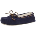 thumbnail image 1 of Minnetonka Womens Cally Suede Closed Toe Slip On Slippers, 1 of 2