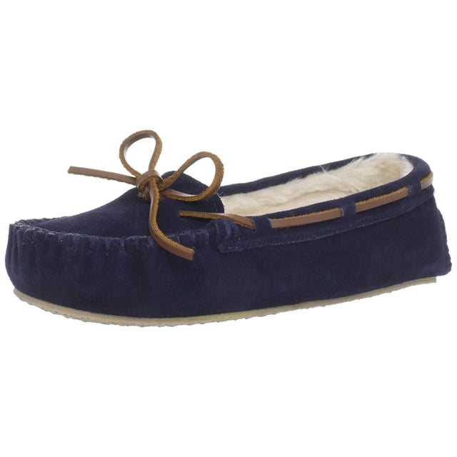 Minnetonka Womens Cally Suede Closed Toe Slip On Slippers