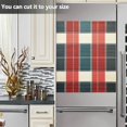 thumbnail image 3 of Yayeee Magnetic Dishwasher Cover for The Front Decoration Home Kitchen Machine Sticker Protector, Vibrant Red Tartan Pattern, 3 of 6