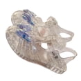 thumbnail image 4 of BRGZLK Toddler Girls Jelly Sandals Cute Butterfly Closed Toe Beach Summer Non-Slip Clear Rubber Soft Sole Mary Jane Princess Flat Sandals for Daily Purple 8(Toddler), 4 of 6