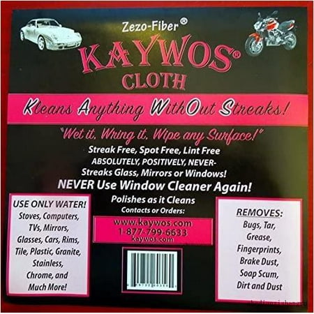 

Zezo-Fiber - Streak Free Spot Free - Polishes As It Cleans- 8 Cloths By