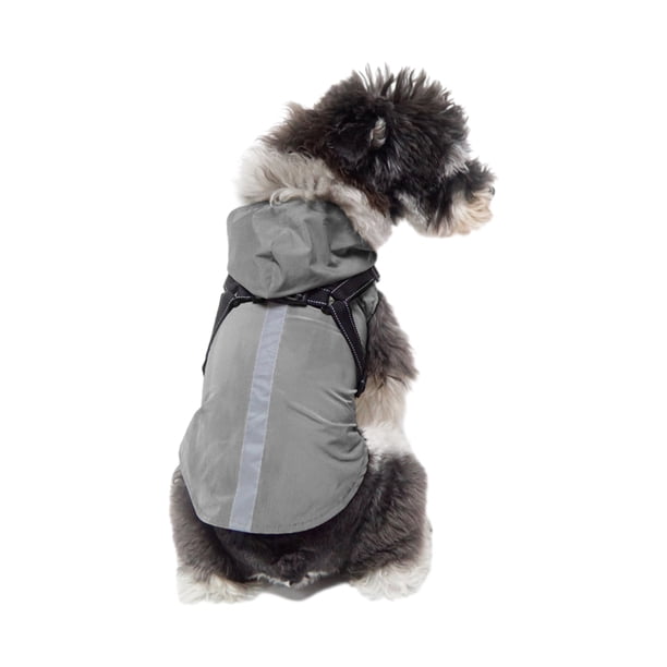 Chaqueta impermeable para perro Greeniant Poliéster gris XL