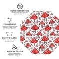 thumbnail image 4 of Disketp Amanita Red Mushroom Funny Coasters,6 Pcs Leather Coasters With Holder, Perfect Housewarming Hostess Gifts,Protect Furniture From Water Marks Scratch And Damage, 4 of 9