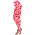 thumbnail image 2 of White Mark Women's Super Soft Heart Print Leggings, 2 of 4