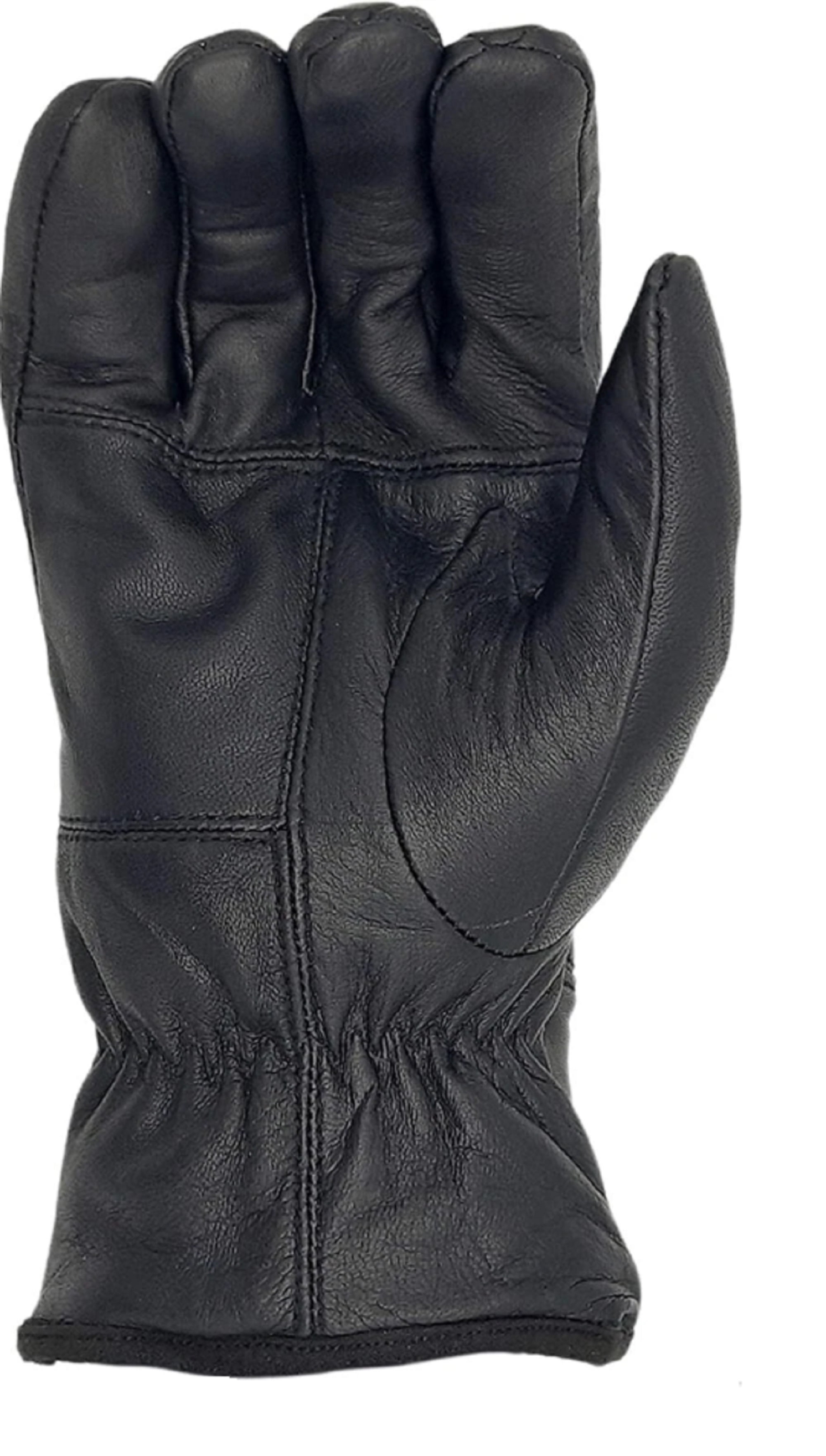 Genuine Leather Lined, Wind Proof Cold Weather Motorcycle Gloves, Driving Gloves, Riding Gloves For Men