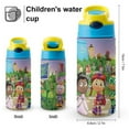 thumbnail image 2 of Kids Water Bottle with Straw - Super Why 11.8 OZ Stainless Steel Travel Cup Vacuum Insulated Water Bottles for Boys Girls, 2 of 8