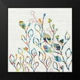thumbnail image 2 of Ferguson, Kathy 20x20 Black Modern Framed Museum Art Print Titled - Rainbow Vines with Flowers, 2 of 5