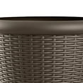 thumbnail image 3 of Suncast Willow 18" Diameter Decorative Wicker Planter Pot, Java (2 Pack), 3 of 7