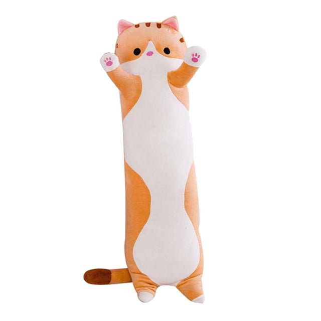 Almohada para gatos Juguete de peluche l de peluche Juguete de Juguetes de felpa para gatos para oficina Brown 50cm Sunnimix Gato almohada peluche juguetes