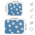 thumbnail image 5 of Yayeee Dish Drying Mat for Kitchen Counter Ultra Absorbent Easy Clean Pad 24x18", Baseballs Pattern, 5 of 7
