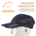 thumbnail image 3 of EeaseMX 1 gorro de malla ajustable con visera para exteriores, de secado rápido, para hombre y mujer (azul oscuro), 3 of 8