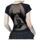 thumbnail image 2 of Vestido asimétrico con tachuelas para mujer: corte atrevido con detalles de tachuelas, ajuste ceñido para looks urbanos y de club, 2 of 6