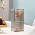 thumbnail image 3 of kusrkot Makeup Brush Holder Decorative Storage Shelf Clear Vanity Tray Desktop Organizer grey, 3 of 8