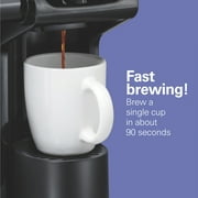 Hamilton Beach FlexBrew Coffee Maker, K Cup Pod Compatible Single Serve Coffee Maker & 12-Cup Coffee Pot, Black