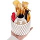 thumbnail image 3 of Make Up Brush Holder 360 Rotating Makeup Organiser with Dustproof Lid Spinning Cosmetic Organizer Storage Box for Lipstick Lip Gloss, 3 of 4