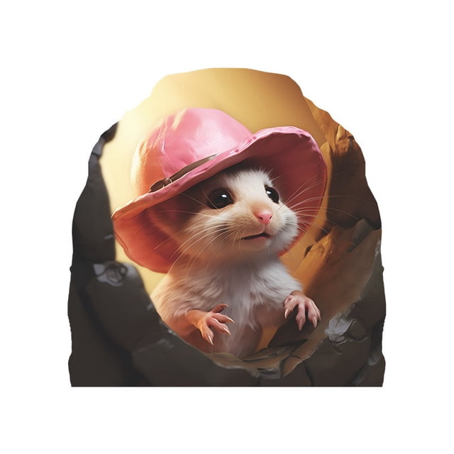 White Wall Decor Mouse Hole 3D Wall Stickers, Pegatinas de Pared Del Ratón, Pegatinas de Pared Hechas a Mano, Pegatinas de Pared Del Ratón, Pinturas Murales, Decoraciones de Pared Del Hogar