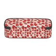 thumbnail image 3 of Goofa Red Strawberry Pattern Pencil Case, Multi- Slot Pencil Pouch, Portable Pencil Bag, Pen Case for& Office, 3 of 9