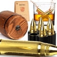 thumbnail image 1 of Juego de piedras de whisky Oaksea, reutilizables, de acero inoxidable, regalo, 1 of 7