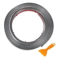 thumbnail image 1 of Kit de tira de moldura de ventana Unique Bargains para parachoques de automóvil exterior, autoadhesivo, a prueba de rasguños, 16.4ft x 0.24" Tono plateado, 1 of 7