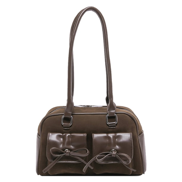 Purse Axila Bag Faux Suede PU Cuero Damas Lindo para Mujeres