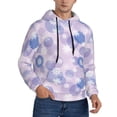 thumbnail image 2 of Picia Winter With Snowflakes Pattern Casual Men's Hoodie - Lightweight Hooded Sweatshirt with Kangaroo Pocket, Comfortable Pullover for Everyday, Travel-Small, 2 of 7