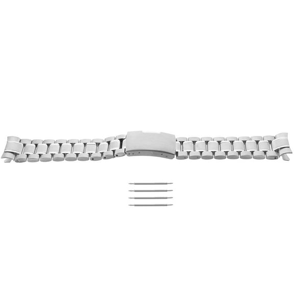 OUNONA 20 Mm Stainless Steel Strap Watch Silver Straps Bands for Men 's
