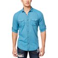 thumbnail image 1 of Camisa con Botones I-N-C Vera para Hombre Color Azul Extragrande, 1 of 1