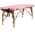 thumbnail image 7 of Patiojoy Portable Massage Table Adjustable Spa Bed Wooden Legs with Face Cradle & Carry Case Pink, 7 of 7