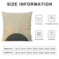 thumbnail image 5 of BCIIG Sun Rays Graphic Decorative Cushion Throw Pillow Cover for Home Couch Living Room Bed Sofa - High-Quality 1PC 24x24in, 5 of 5