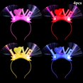 thumbnail image 2 of Aro de pelo LED Love - 4 diademas de fibra óptica brillante para fiesta para niños, 2 of 8