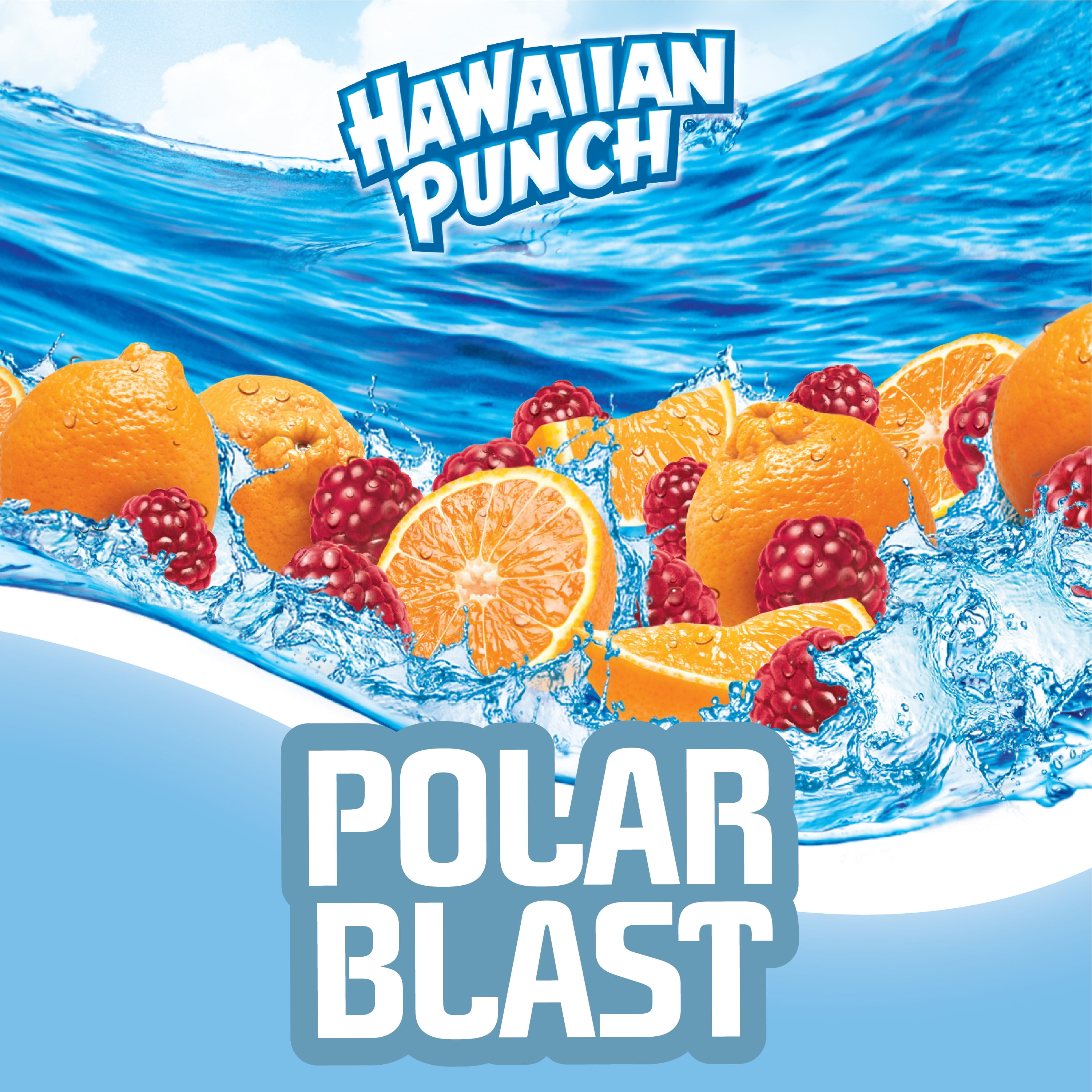 Hawaiian Punch Polar Blast, 10 fl oz bottles, 6 pack