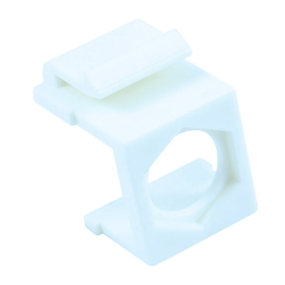 Wall plate: Keystone Jack - Hexagon Hole Insert, White EACH