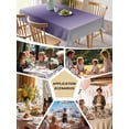 thumbnail image 5 of Purple Grey Ombre Table Cloth, Waterproof Tablecloth for Square Tables, Farmhouse Gradient Minimalist Reusable Washable Fabric Table Cover for Restaurant Kitchen Dining Tables 60"x60", 5 of 9