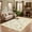 Beige Orange, variant on Garvee 2'x6' Vintage Floral Runner Rug Scalloped Edge Farmhouse Carpet with Non Slip Backing, Washable Low Pile Floor Cover for Hallway Bedroom Kitchen, Black Gray