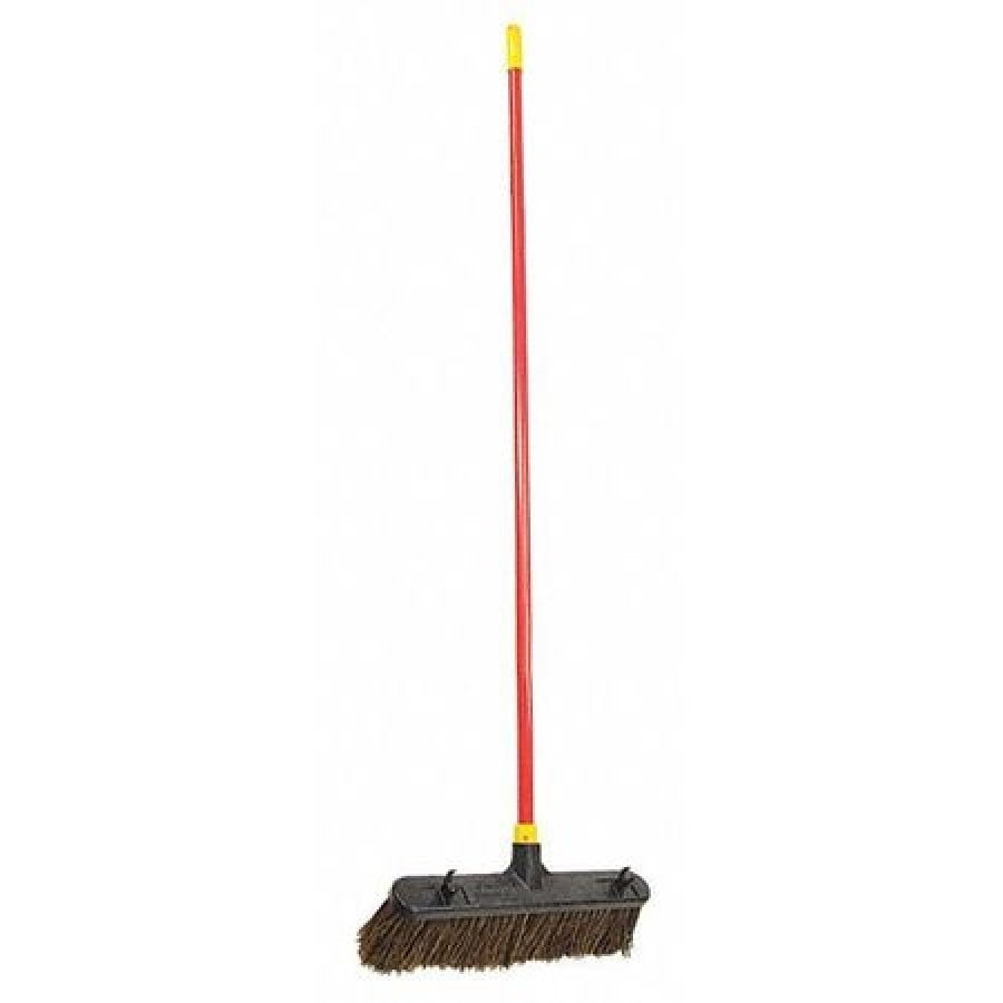 QUICKIE 526 Push Broom,60" Handle L,18" Broom W