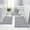 Gray, variant on Aonewoe Bath Mat Sets 3 Piece Microfiber Bathroom Mat Sets Water Absorbent Washable Non Slip Bath and Toilet Rug Set for Bathrooms Decor(Gray)