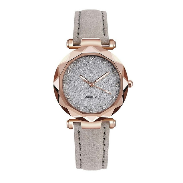 Reloj de cuarzo para mujer, relojes para mujer, relojes para mujer, conjunto de pulsera con flores, reloj de pulsera para mujer, reloj de cuarzo casual de cuero.