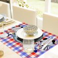 thumbnail image 5 of Independence Day American Flag Gnomes Placemats 12 x 18 inches,Seasonal Kitchen Restaurant Coffee Table Runner Set of 6 for Restaurant Kitchen Home Indoor Outdoor Party, 5 of 6