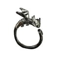 thumbnail image 2 of Ziurtnc Vintage Punk Rings for Women Men Gothic Rings Flying Dragon Gothic Rings Alloy Open Adjustable Rings Jewelry, 2 of 8