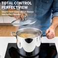 thumbnail image 5 of Coliware 12QT Stainless Steel Stock Pot with Glass Lid, 18/10 Food-Grade Material, 3-Ply Bottom, Induction Compatible, Dishwasher Safe, 5 of 15