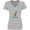 Athletic Heather, variant on Inktastic Keep It Cool Melting Earth Ice Cream Cone Women's V-Neck T-Shirt