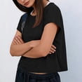 thumbnail image 3 of Livrdious Womens Short Sleeve Workout Shirts Open Back Tops Loose Fit Casual Yoga Athletic Gym Tee with Cutout, Oversized Activewear, 3 of 7