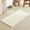 Cream White, variant on Waffle Bath Mat, Boho Bathroom Rugs Non Slip Washable Super Absorbent Quick Dry Bath Mat Farmhouse Bathroom Decor, 36"x24" Beige