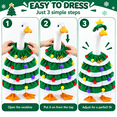 thumbnail image 5 of KuKeDi 2-Piece 23 inch Porch Goose Outfit, Christmas Tree Dress and Star Hat for Goose Statue, 5 of 7