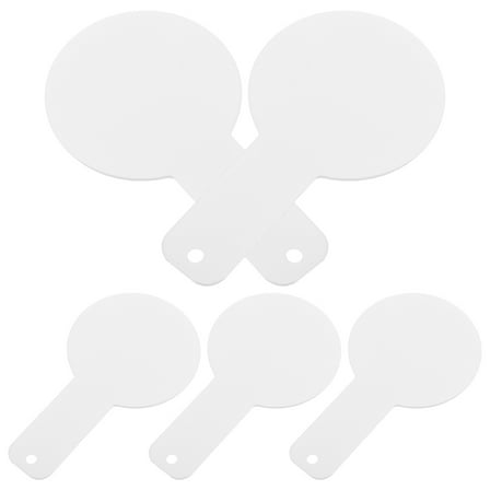 DEEPCRAFF 5Pcs White Iron Training Targets for Shooting Practice 9.3x5.3x0.2in