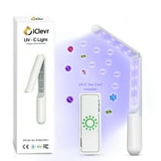 iClevr UV Light Sanitizer Wand - Foldable UVC Sanitizing Rechargeable 99.99% Disinfection - UVC Test Included